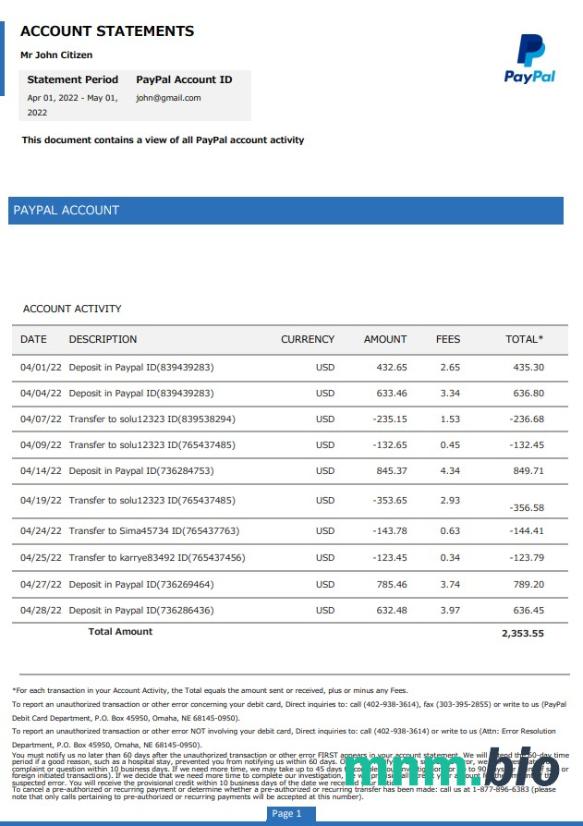 USA PNC szablon w formacie excel pdf